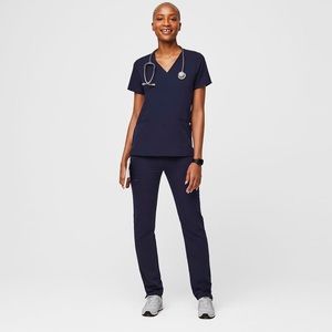 Figs Women's Navy Scrub Set